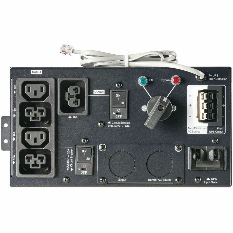 Eaton 9PX G2 Maintenance Bypass for 9PX6KIECG2 UPS System, Hardwired Input, 3 C39 and 2 C13 Outlets, 0U Rack/Tower/Wall — MBP6KIECG2