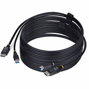 StarTech.com 10ft (3m) DisplayPort and USB 5Gbps KVM Cable, 4K 60Hz, Universally Compatible DP 1.2/USB 3.0 Combo Cable for KVM Switches — DU12210-KVM-CABLE