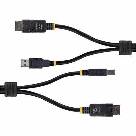 StarTech.com 10ft (3m) DisplayPort and USB 5Gbps KVM Cable, 4K 60Hz, Universally Compatible DP 1.2/USB 3.0 Combo Cable for KVM Switches — DU12210-KVM-CABLE