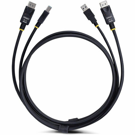 StarTech.com 10ft (3m) DisplayPort and USB 5Gbps KVM Cable, 4K 60Hz, Universally Compatible DP 1.2/USB 3.0 Combo Cable for KVM Switches — DU12210-KVM-CABLE