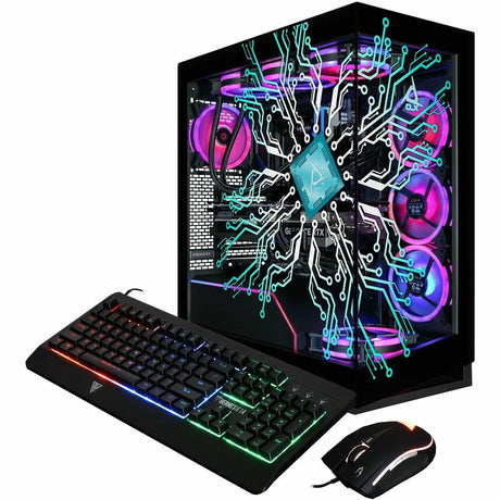 CLX Horus Gaming Desktop Computer - Intel Core Ultra 9 285K - 64 GB - 6 TB HDD - 2 TB SSD - Mid-tower - Black — TGMHORRTU5207BX