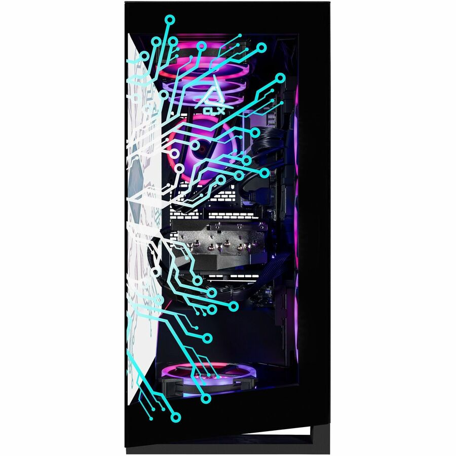 CLX Horus Gaming Desktop Computer - Intel Core Ultra 9 285K - 64 GB - 6 TB HDD - 2 TB SSD - Mid-tower - Black — TGMHORRTU5207BX