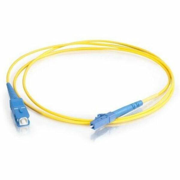 C2G-2m LC-SC 9/125 OS1 Simplex Singlemode PVC Fiber Optic Cable - Yellow — 37109