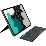 Logitech Flip Folio, Keyboard Case for iPad Pro 13-inch (M4) & iPad Air 13-inch (M2 & M3) (2024, 2025) - Graphite — 920-013367