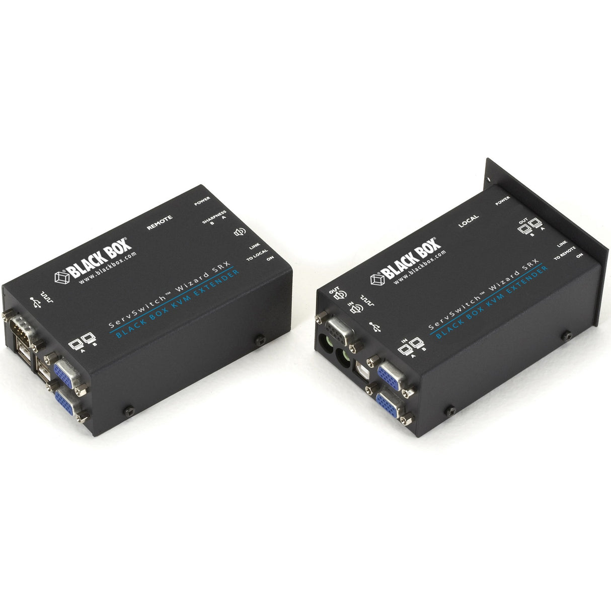 Black Box ServSwitch Wizard USB SRX KVM Extenders, Dual-Video, USB, Audio, and RS-232 — ACU5052A