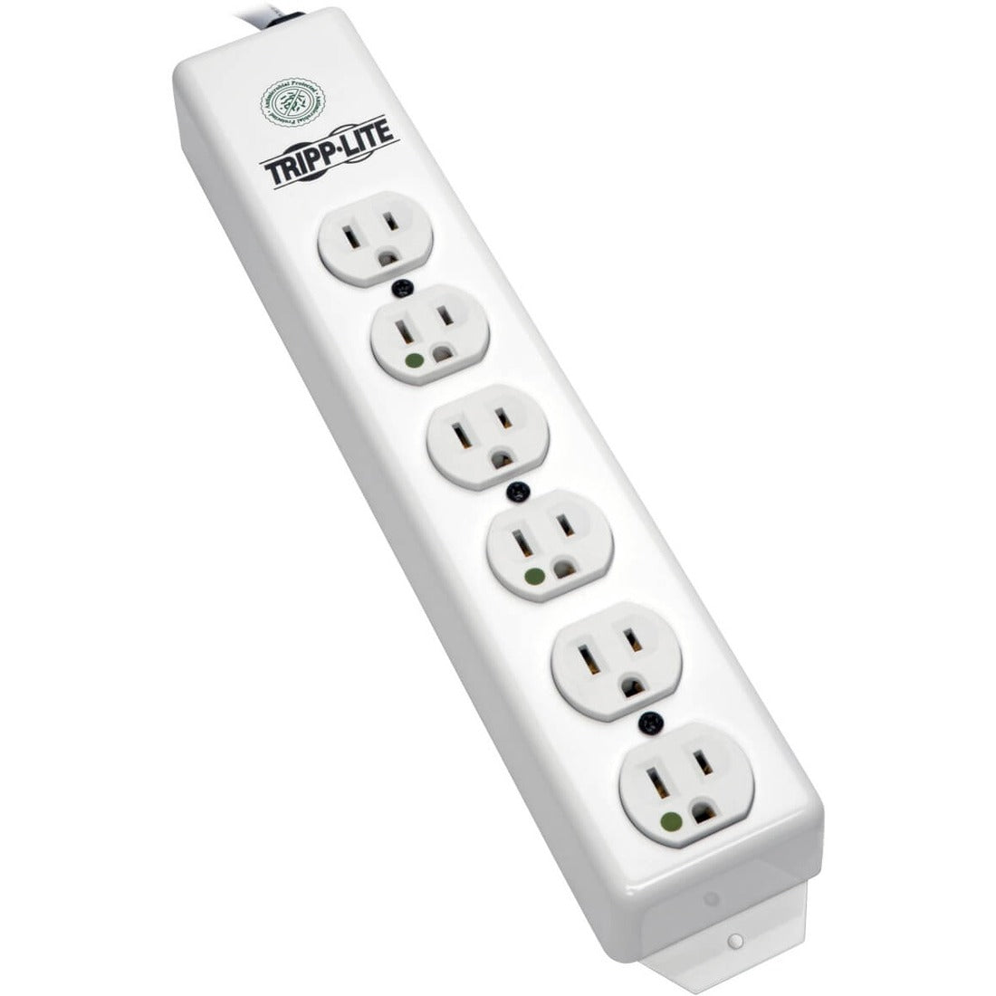 Eaton Tripp Lite Series Safe-IT UL 1363 Medical-Grade Power Strip, 6x Hospital-Grade Outlets, Antimicrobial, 15 ft. (4.57 m) Cord — PS-615-HG