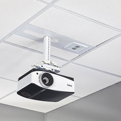 Chief Suspended Ceiling Projector System with Storage - White — SYS474UW