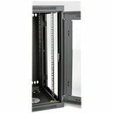 Eaton Tripp Lite Series SmartRack 15U Low-Profile Switch-Depth Wall-Mount Half-Height Rack Enclosure, Clear Acrylic Window, Hinged Back — SRW15USG