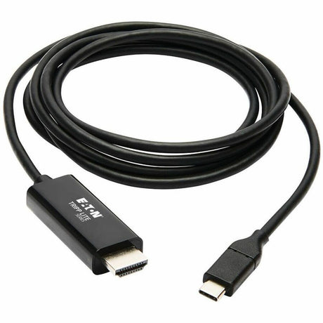 Eaton Tripp Lite Series USB-C to HDMI Adapter Cable (M/M), 4K 60 Hz, 4:4:4, Thunderbolt 3 Compatible, Black, 6 ft. (1.8 m) — U444-006-H4K6BE