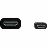 Eaton Tripp Lite Series USB-C to HDMI Adapter Cable (M/M), 4K 60 Hz, 4:4:4, Thunderbolt 3 Compatible, Black, 6 ft. (1.8 m) — U444-006-H4K6BE