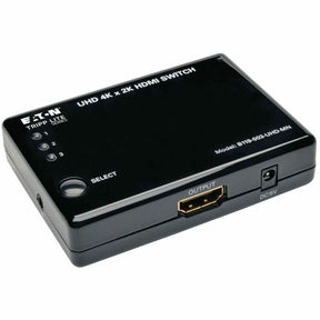 Eaton Tripp Lite Series 3-Port HDMI Mini Switch with Remote Control - 4K (HDMI F/3xF), 3D, HDCP 1.4, EDID — B119-003-UHD-MN