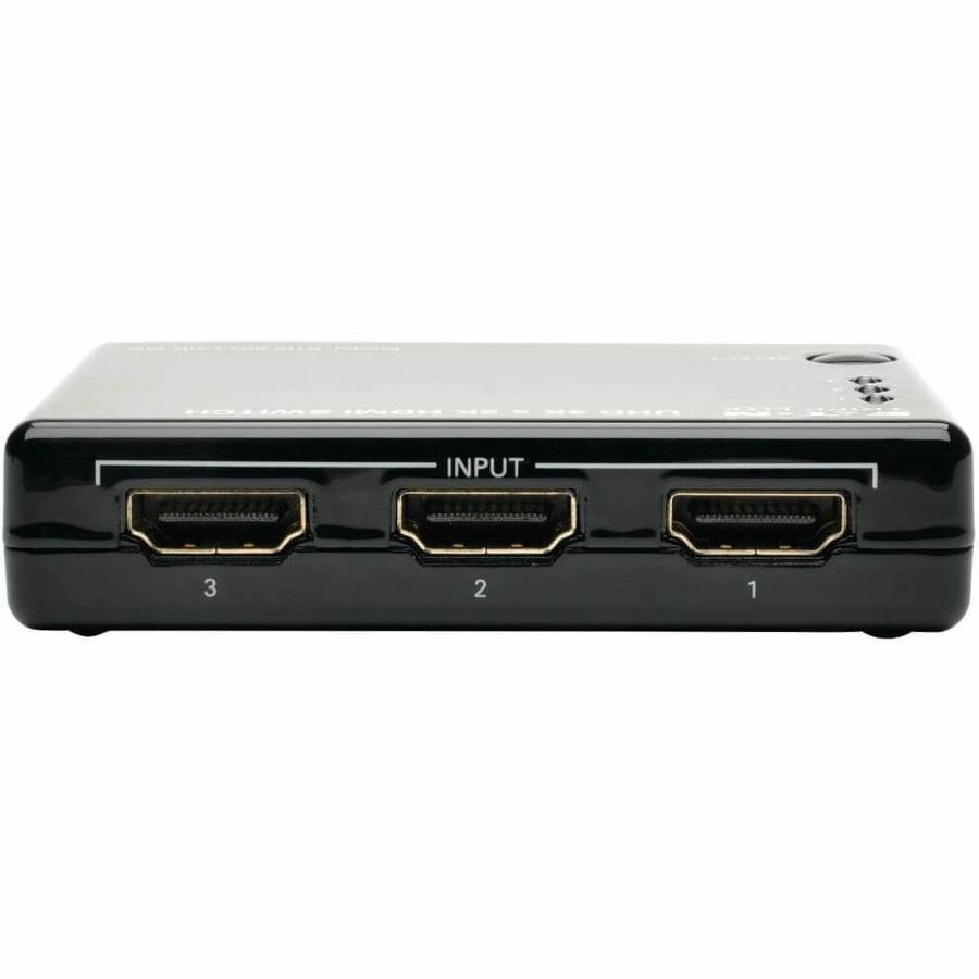 Eaton Tripp Lite Series 3-Port HDMI Mini Switch with Remote Control - 4K (HDMI F/3xF), 3D, HDCP 1.4, EDID — B119-003-UHD-MN
