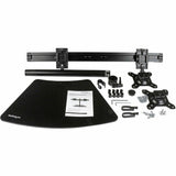 StarTech.com Dual Monitor Stand, Horizontal, For up to 24" (17.6lb/8kg) VESA Monitors, Black, Adjustable Monitor Stand, Steel & Aluminum — ARMBARDUO