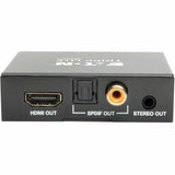 Eaton Tripp Lite Series 4K HDMI Audio De-Embedder/Extractor with TOSLINK, RCA and 3.5 mm Stereo Output, 5.1 Channel, HDCP, 4K 30Hz — P130-000-AUDIO