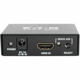 Eaton Tripp Lite Series 4K HDMI Audio De-Embedder/Extractor with TOSLINK, RCA and 3.5 mm Stereo Output, 5.1 Channel, HDCP, 4K 30Hz — P130-000-AUDIO