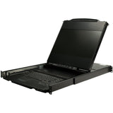 StarTech.com Dual Rail Rackmount KVM Console HD 1080p - DVI/VGA KVM w/17" LCD Monitor - 1U LCD KVM Server Rack Drawer w/Cables USB Support — RKCOND17HD