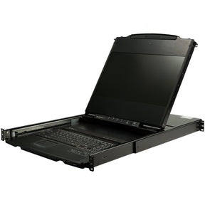 StarTech.com Dual Rail Rackmount KVM Console HD 1080p - DVI/VGA KVM w/17" LCD Monitor - 1U LCD KVM Server Rack Drawer w/Cables USB Support — RKCOND17HD