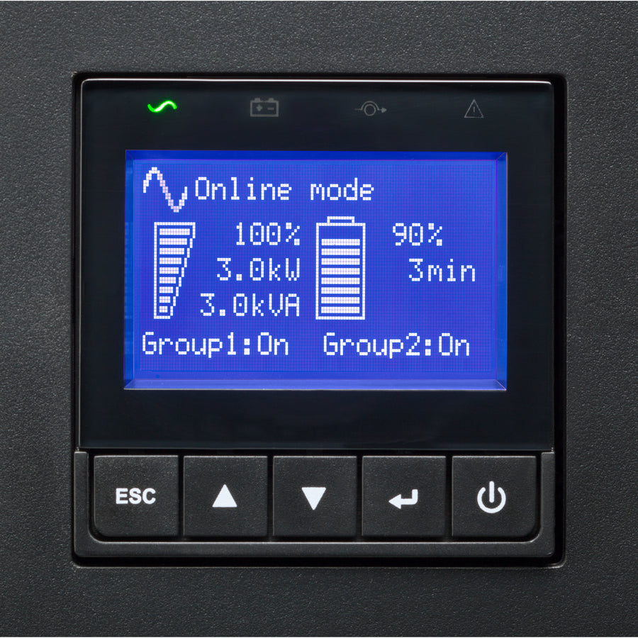 Eaton 9PX 3000VA 2700W 120V Online Double-Conversion UPS - L5-30P, 6x 5-20R, 1 L5-30R Outlets, Cybersecure Network Card Option, Extended Run, 2U Rack/Tower — 9PX3000RT