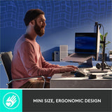 Logitech MX Mechanical Mini Wireless Illuminated Keyboard, Tactile Quiet Switches, Backlit, Bluetooth, USB-C — 920-010550