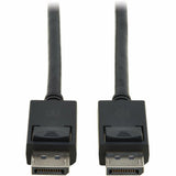 Eaton Tripp Lite Series DisplayPort 2.1 Cable with Latching Connectors (M/M), 8K 60 Hz, 40 Gbps, HDR, HBR3, MST, 4:4:4, HDCP 2.2, Black, 6 ft. (1.8 m) — P580-006-8K6-2