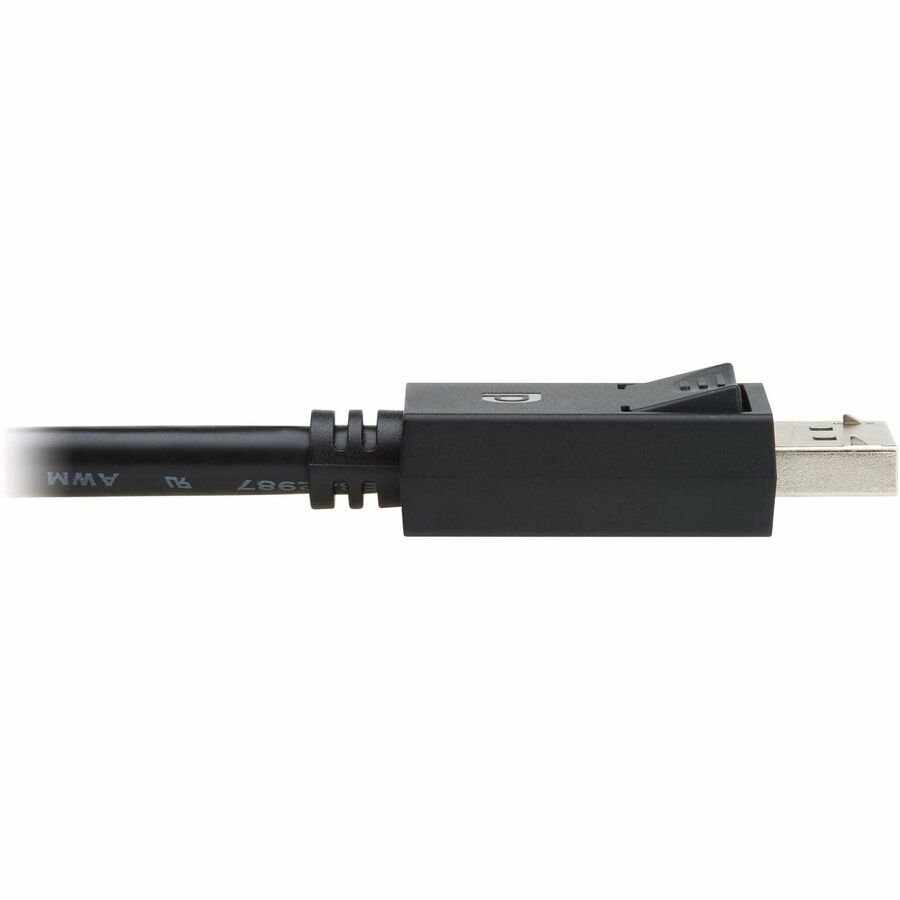 Eaton Tripp Lite Series DisplayPort 2.1 Cable with Latching Connectors (M/M), 8K 60 Hz, 40 Gbps, HDR, HBR3, MST, 4:4:4, HDCP 2.2, Black, 6 ft. (1.8 m) — P580-006-8K6-2