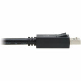 Eaton Tripp Lite Series DisplayPort 2.1 Cable with Latching Connectors (M/M), 8K 60 Hz, 40 Gbps, HDR, HBR3, MST, 4:4:4, HDCP 2.2, Black, 6 ft. (1.8 m) — P580-006-8K6-2