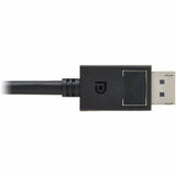 Eaton Tripp Lite Series DisplayPort 2.1 Cable with Latching Connectors (M/M), 8K 60 Hz, 40 Gbps, HDR, HBR3, MST, 4:4:4, HDCP 2.2, Black, 6 ft. (1.8 m) — P580-006-8K6-2
