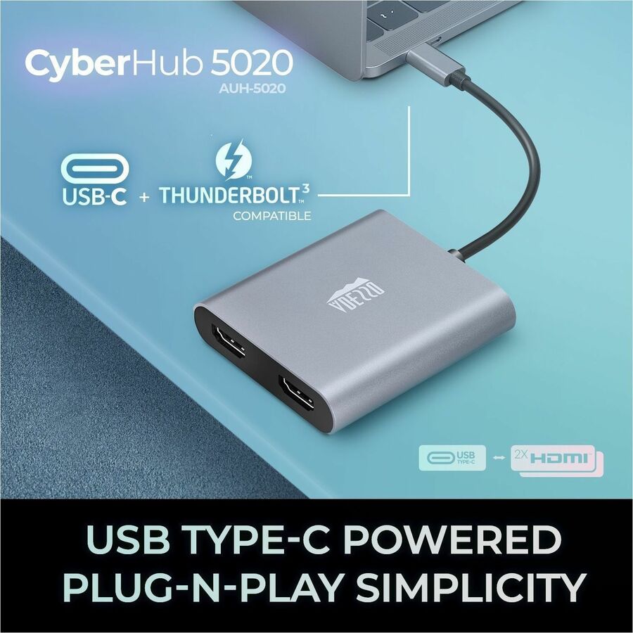 Adesso USB-C to Dual HDMI Adapter — AUH-5020
