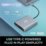 Adesso USB-C to Dual HDMI Adapter — AUH-5020