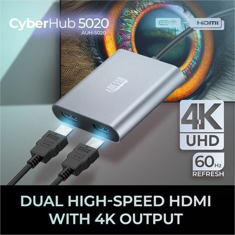 Adesso USB-C to Dual HDMI Adapter — AUH-5020