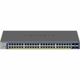 Netgear Gigabit PoE+ Smart Switches with 4 Dedicated 10G SFP+ Ports — GS752TXP-300NAS