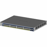 Netgear Gigabit PoE+ Smart Switches with 4 Dedicated 10G SFP+ Ports — GS752TXP-300NAS