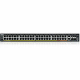 ZYXEL XGS2220-54FP 48-Port Gigabit L3 Managed and Nebula Pro Cloud Managed Switch | 40 PoE+ / 10 PoE++ Ports at 960W with 4 SFP+ 10G Uplinks and 2 10G Ethernet Ports — XGS2220-54FP