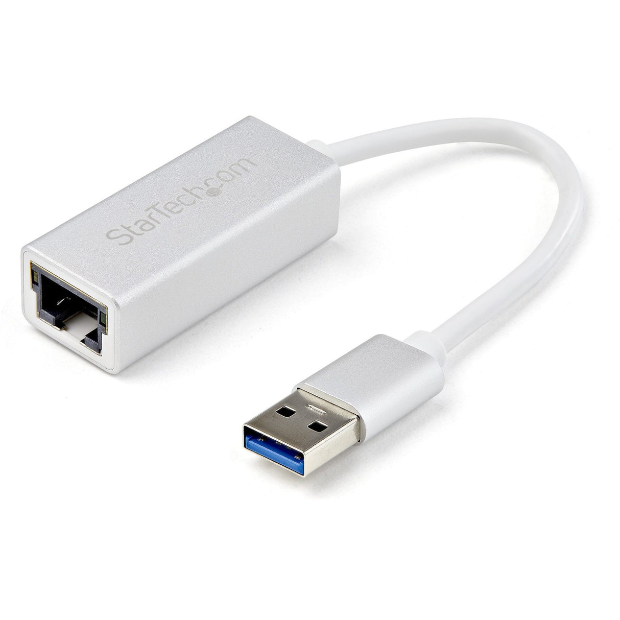 StarTech.com USB 3.0 to Gigabit Network Adapter - Silver - Sleek Aluminum Design Ideal for MacBook, Chromebook or Tablet — USB31000SA