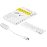 StarTech.com USB 3.0 to Gigabit Network Adapter - Silver - Sleek Aluminum Design Ideal for MacBook, Chromebook or Tablet — USB31000SA