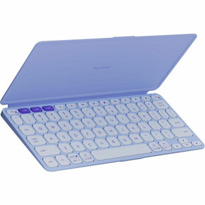 Logitech Keys-To-Go 2 Portable Bluetooth Keyboard for Tablet With Built-in Cover, Slim and Compact Wireless Keyboard for Windows, Android, Linux, iPad, iPhone, Mac, Apple TV (Lilac) — 920-012920