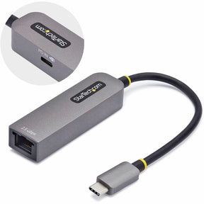 StarTech.com 2.5GbE USB-C to Ethernet Adapter, 100W PD Pass-Through, NBASE-T NIC, USB 3.0 Type-C 2.5/1G Multi Speed Network, USB 3.1 RJ45 — 2GPD3-USB-C-ETHERNET