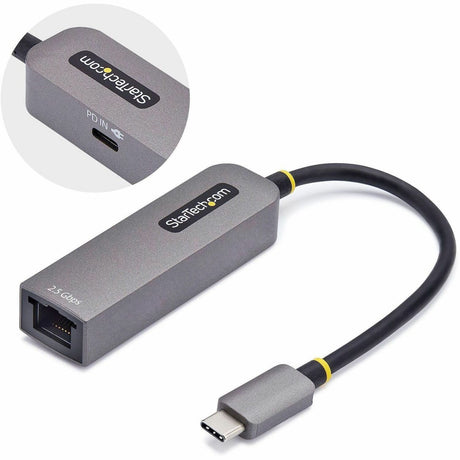 StarTech.com 2.5GbE USB-C to Ethernet Adapter, 100W PD Pass-Through, NBASE-T NIC, USB 3.0 Type-C 2.5/1G Multi Speed Network, USB 3.1 RJ45 — 2GPD3-USB-C-ETHERNET
