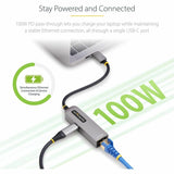 StarTech.com 2.5GbE USB-C to Ethernet Adapter, 100W PD Pass-Through, NBASE-T NIC, USB 3.0 Type-C 2.5/1G Multi Speed Network, USB 3.1 RJ45 — 2GPD3-USB-C-ETHERNET