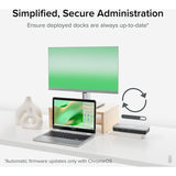 Plugable Dual 4K USB-C Chromebook Docking Station, Google Certified Chromebook Compatible, 60W Driverless Charging Dock — UD-MSTHDC