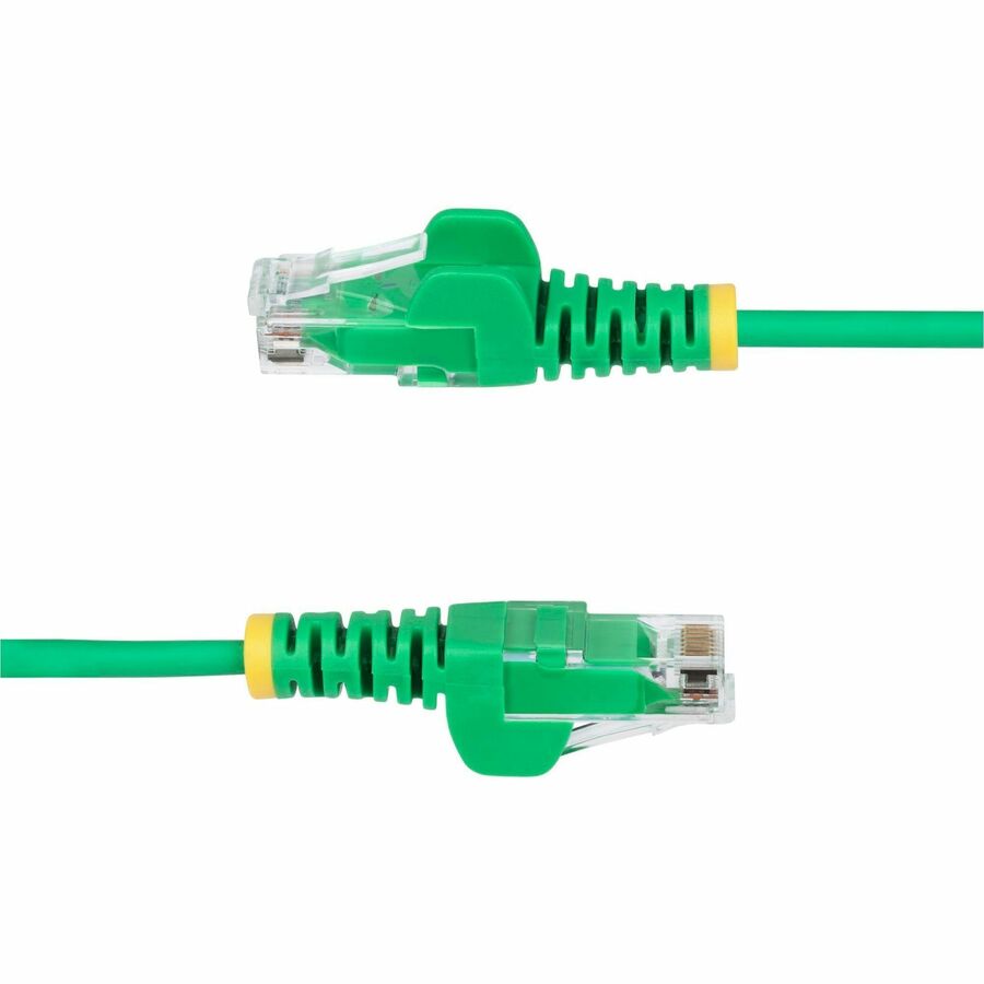 StarTech.com 15ft Green Slim CAT6 Ethernet Cable, Slim Snagless RJ45, UTP, LSZH, 28AWG Bare Copper, Slim Network Patch Cord, Fluke Tested — N6PAT15GNS