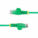 StarTech.com 15ft Green Slim CAT6 Ethernet Cable, Slim Snagless RJ45, UTP, LSZH, 28AWG Bare Copper, Slim Network Patch Cord, Fluke Tested — N6PAT15GNS