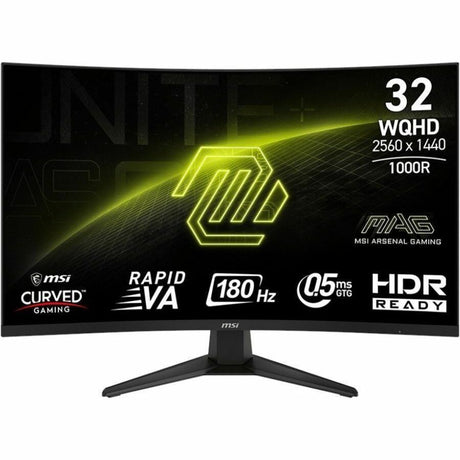 MSI MAG 325CQF 31.5 inch VA QHD Display 180Hz FreeSync Curved Gaming Monitor — MAG325CQF