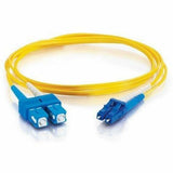 C2G 7m LC-SC 9/125 Duplex Single Mode OS2 Fiber Cable - Yellow - 23ft — 37469
